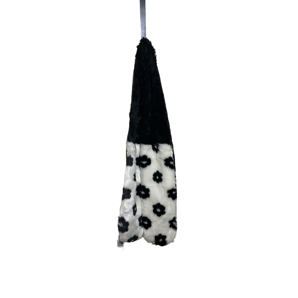 NWT Betsey Johnson X Trolls  Scarf Flower Black And White